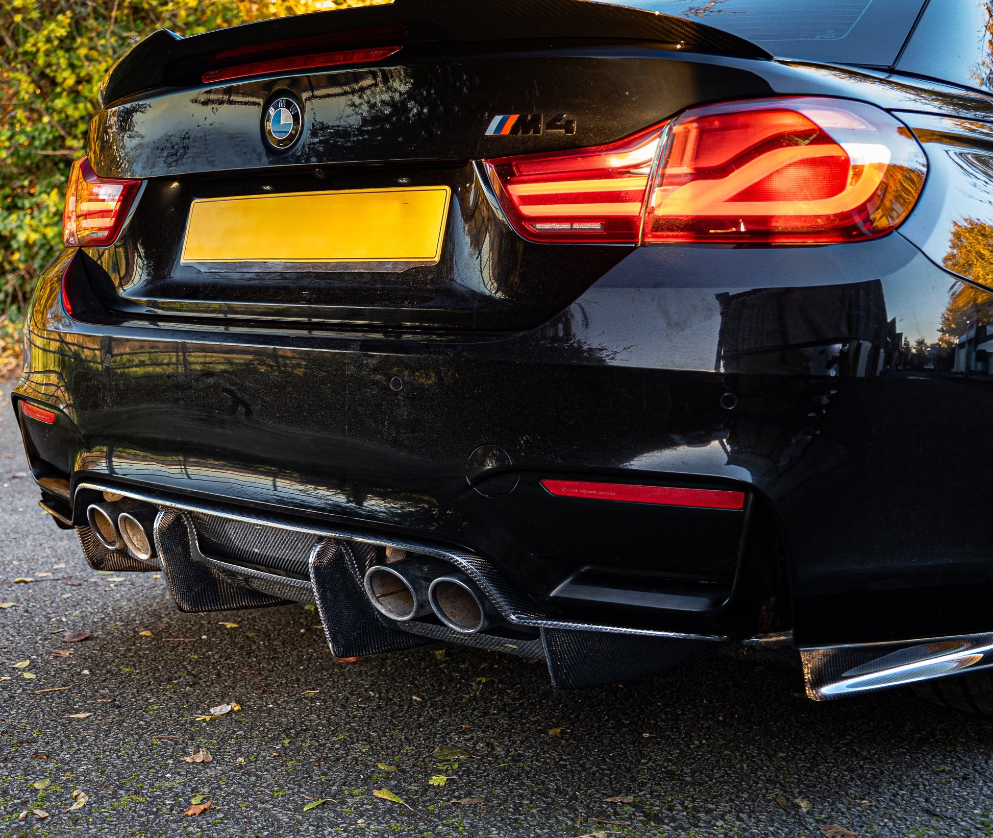 PSM Style Carbon Fibre Rear Diffuser for BMW F80 M3 F82 F83 M4 14-20-Carbon Factory