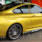 PSM Style Carbon Fibre Side Skirt Extension for BMW F80 M3 14-20-Carbon Factory