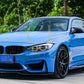 PSM Style Carbon Fibre Side Skirt Extension for BMW F80 M3 14-20-Carbon Factory
