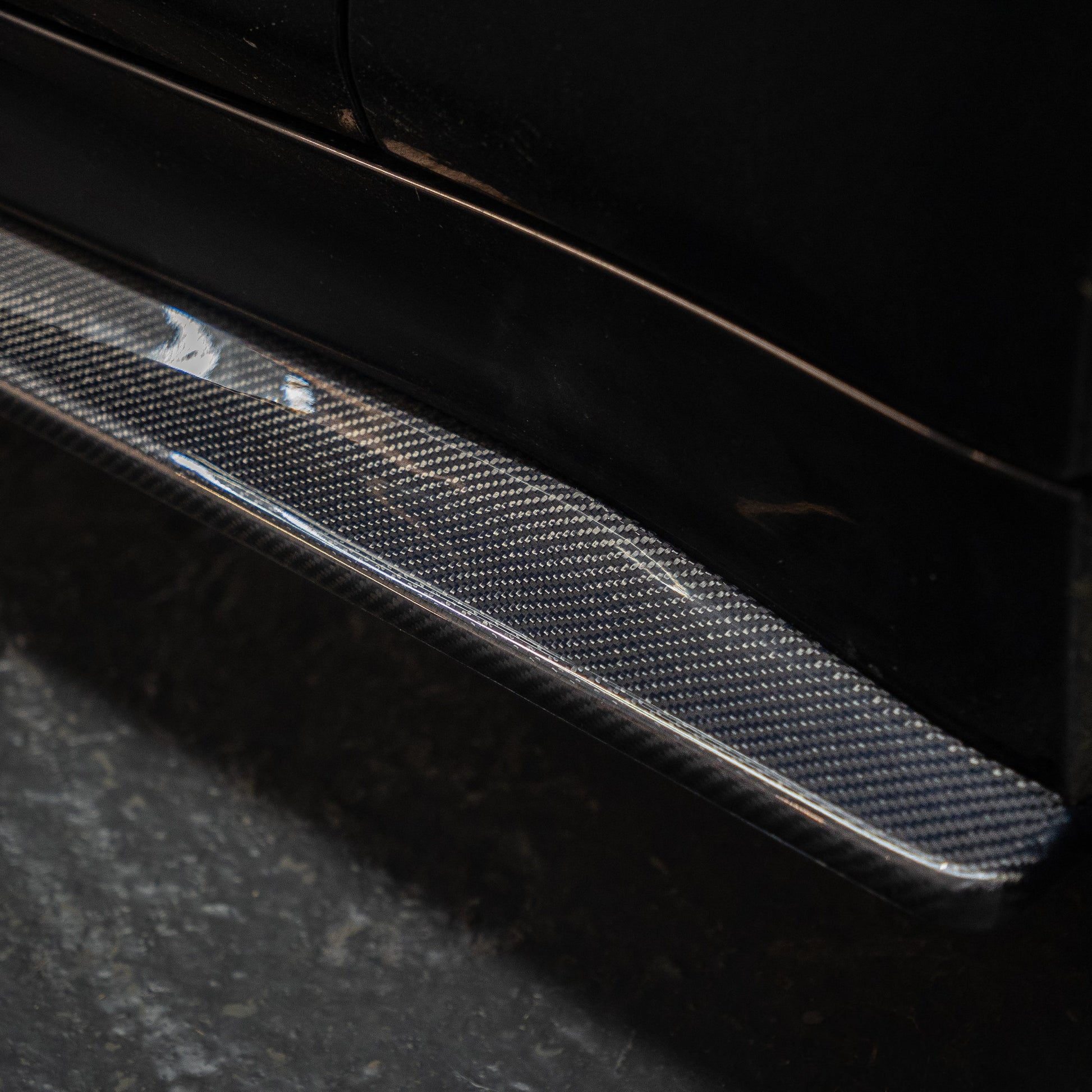 PSM Style Carbon Fibre Side Skirts Extension for BMW F82 F83 M4 14-20-Carbon Factory