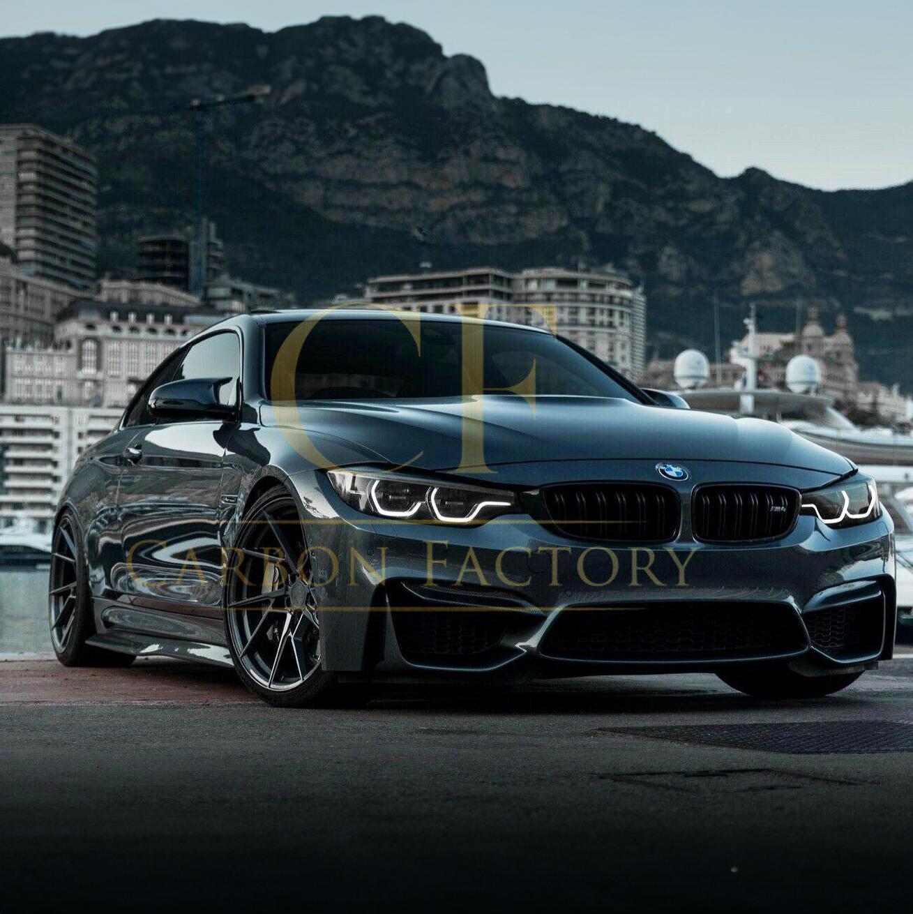 PSM Style Carbon Fibre Side Skirts Extension for BMW F82 F83 M4 14-20-Carbon Factory