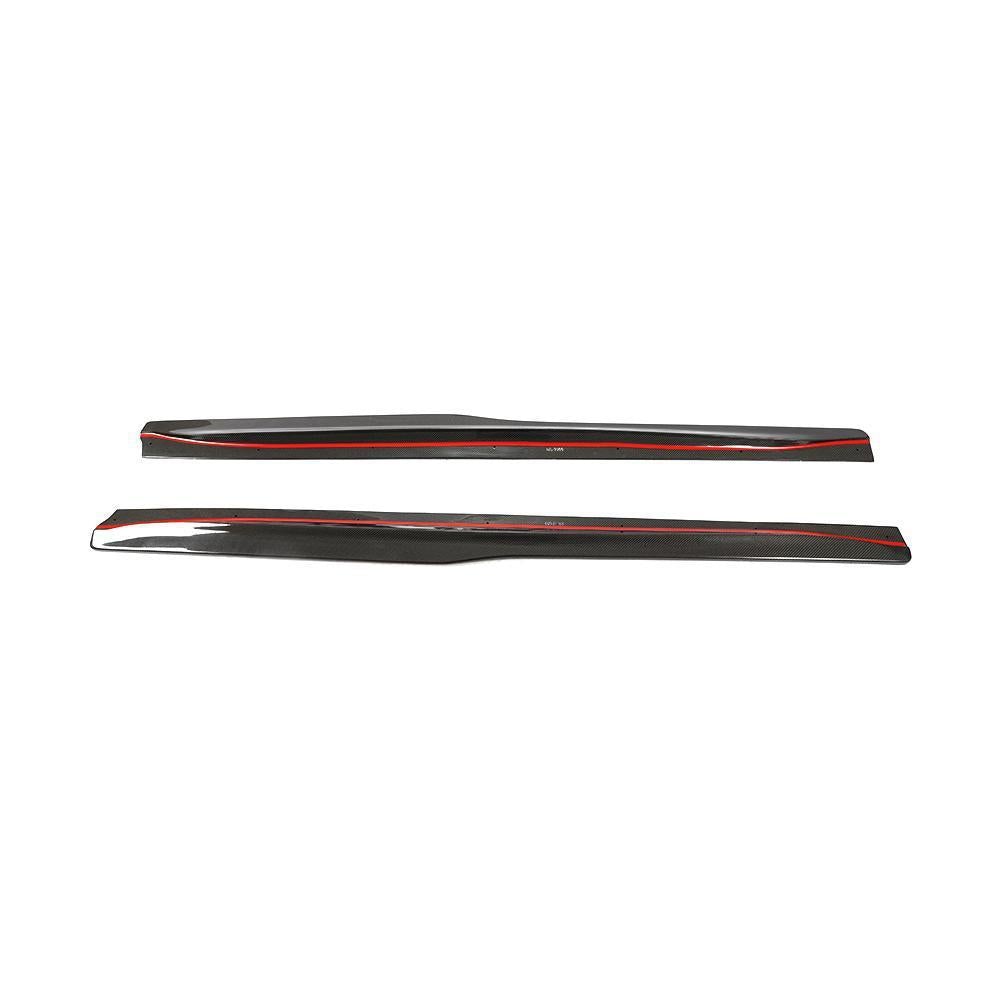 PSM Style Carbon Fibre Side Skirts Extension for BMW F82 F83 M4 14-20-Carbon Factory