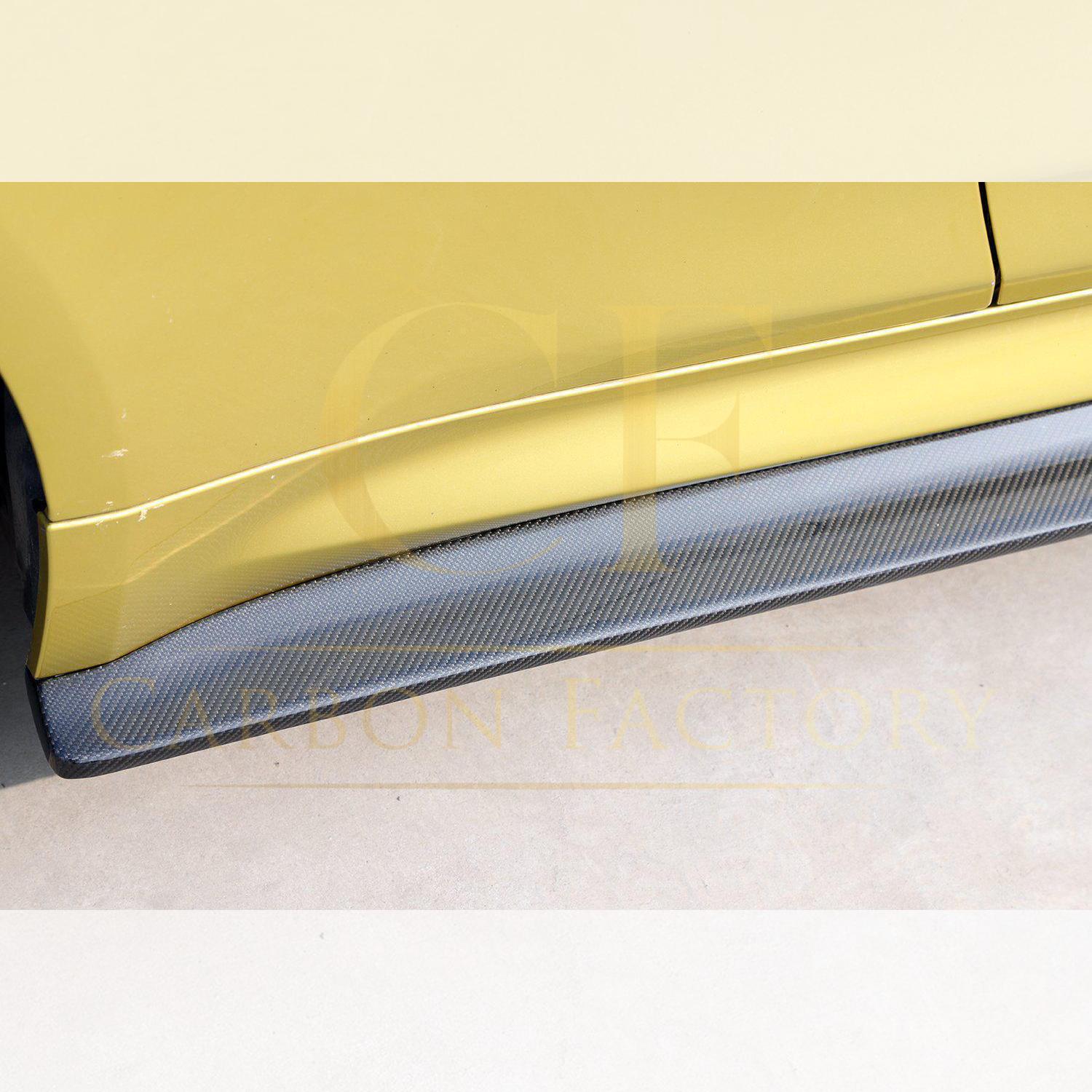 PSM Style Carbon Fibre Side Skirts Extension for BMW F82 F83 M4 14-20-Carbon Factory