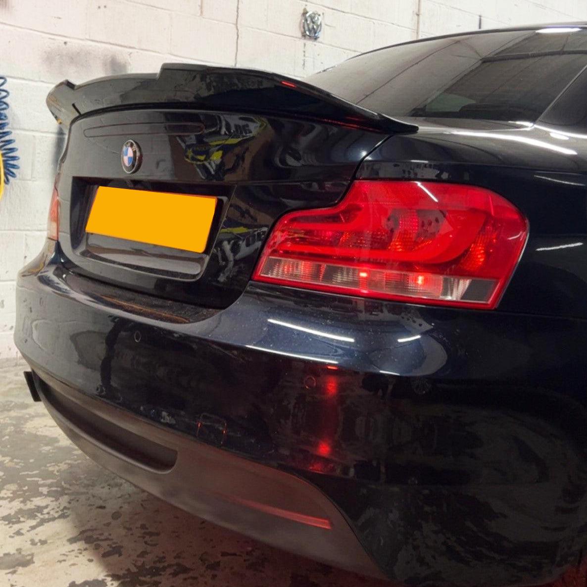PSM Style Gloss Black Boot Spoiler for BMW 1 Series E82 2007-2013-Carbon Factory