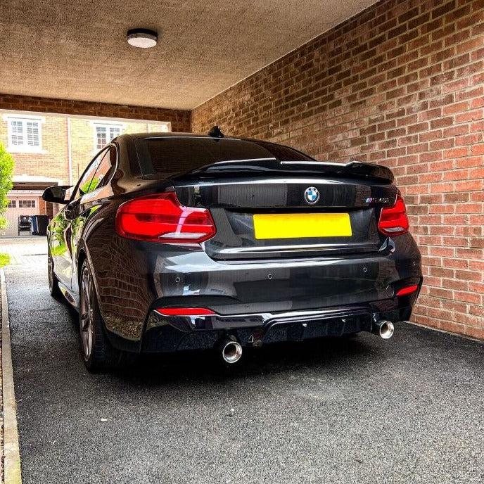 PSM Style Gloss Black Boot Spoiler for BMW 2 Series F22 F87 M2 14-20-Carbon Factory