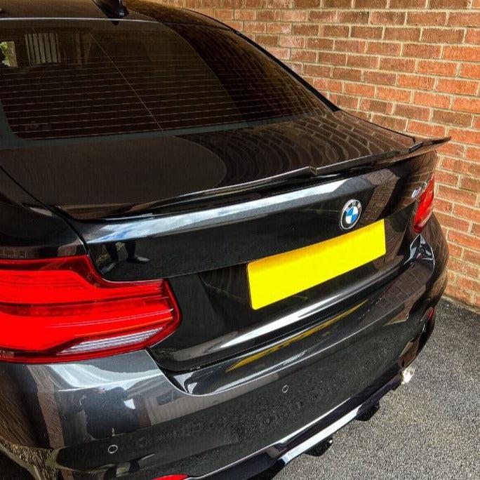 PSM Style Gloss Black Boot Spoiler for BMW 2 Series F22 F87 M2 14-20-Carbon Factory