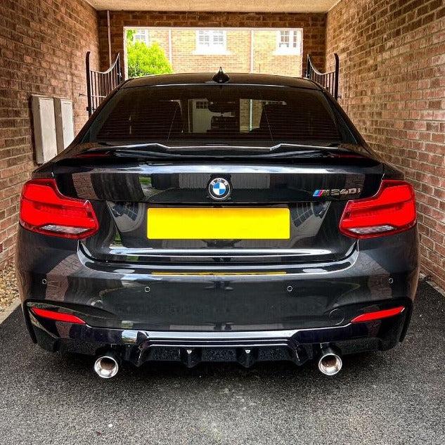 PSM Style Gloss Black Boot Spoiler for BMW 2 Series F22 F87 M2 14-20-Carbon Factory