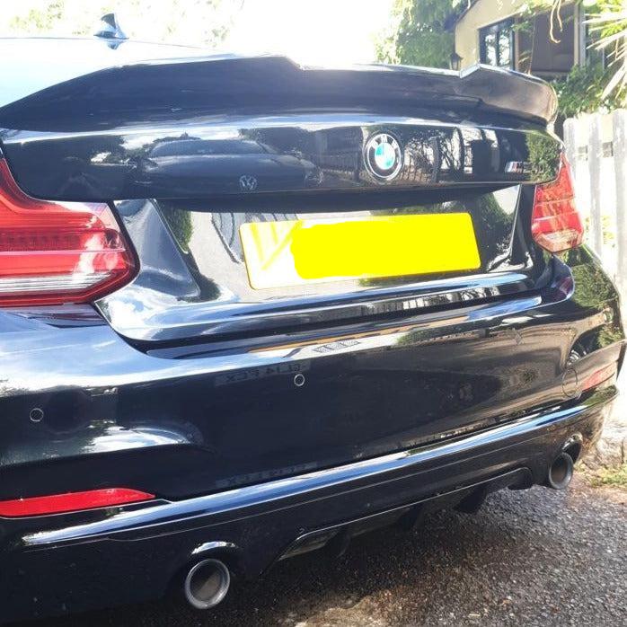 PSM Style Gloss Black Boot Spoiler for BMW 2 Series F22 F87 M2 14-20-Carbon Factory