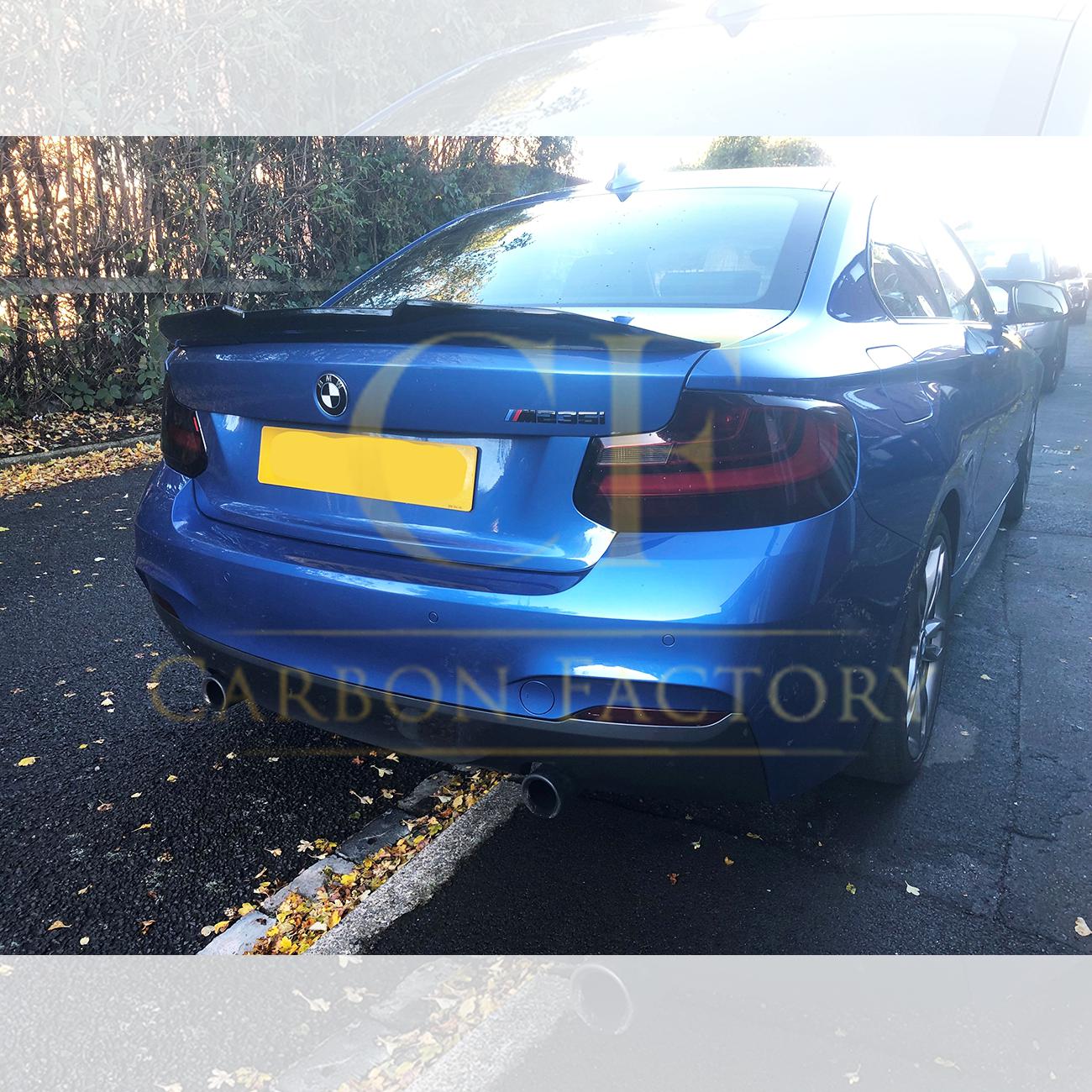 PSM Style Gloss Black Boot Spoiler for BMW 2 Series F22 F87 M2 14-20-Carbon Factory