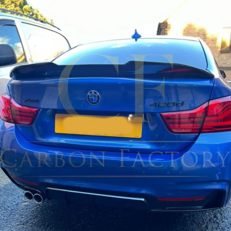 PSM Style Gloss Black Boot Spoiler for BMW 4 Series F33 Convertible inc F83 M4 14-20 - Carbon Factory