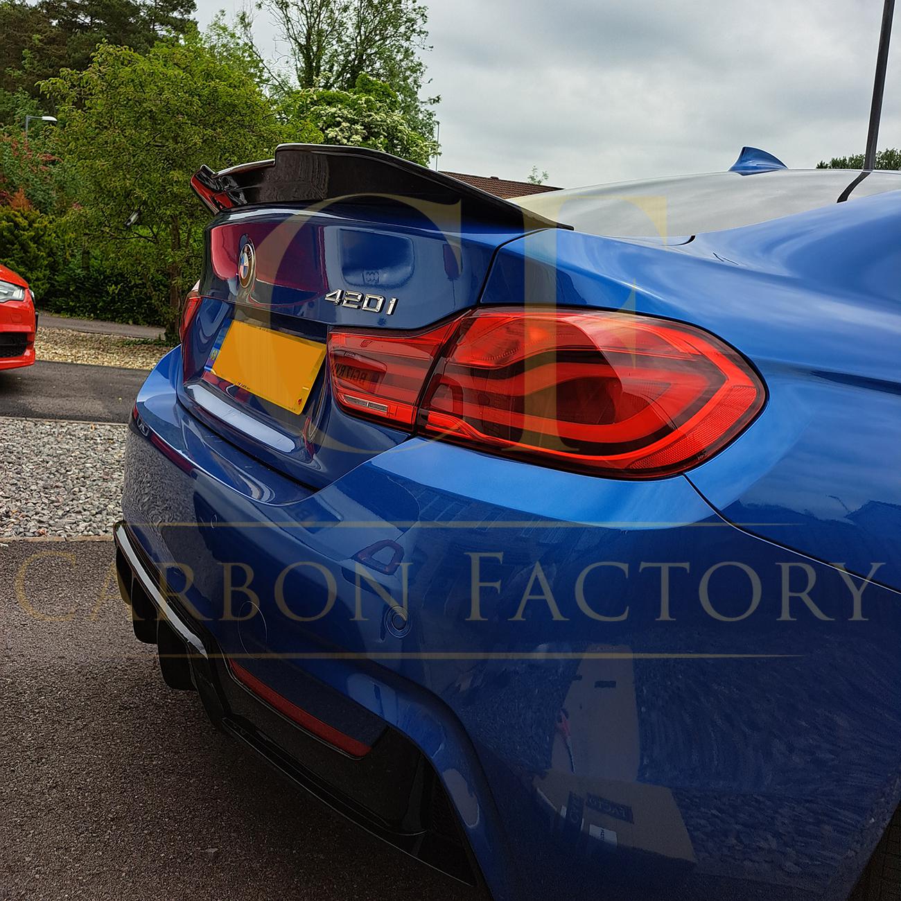 PSM Style Gloss Black Boot Spoiler for BMW 4 Series F36 Gran Coupe 14-20-Carbon Factory
