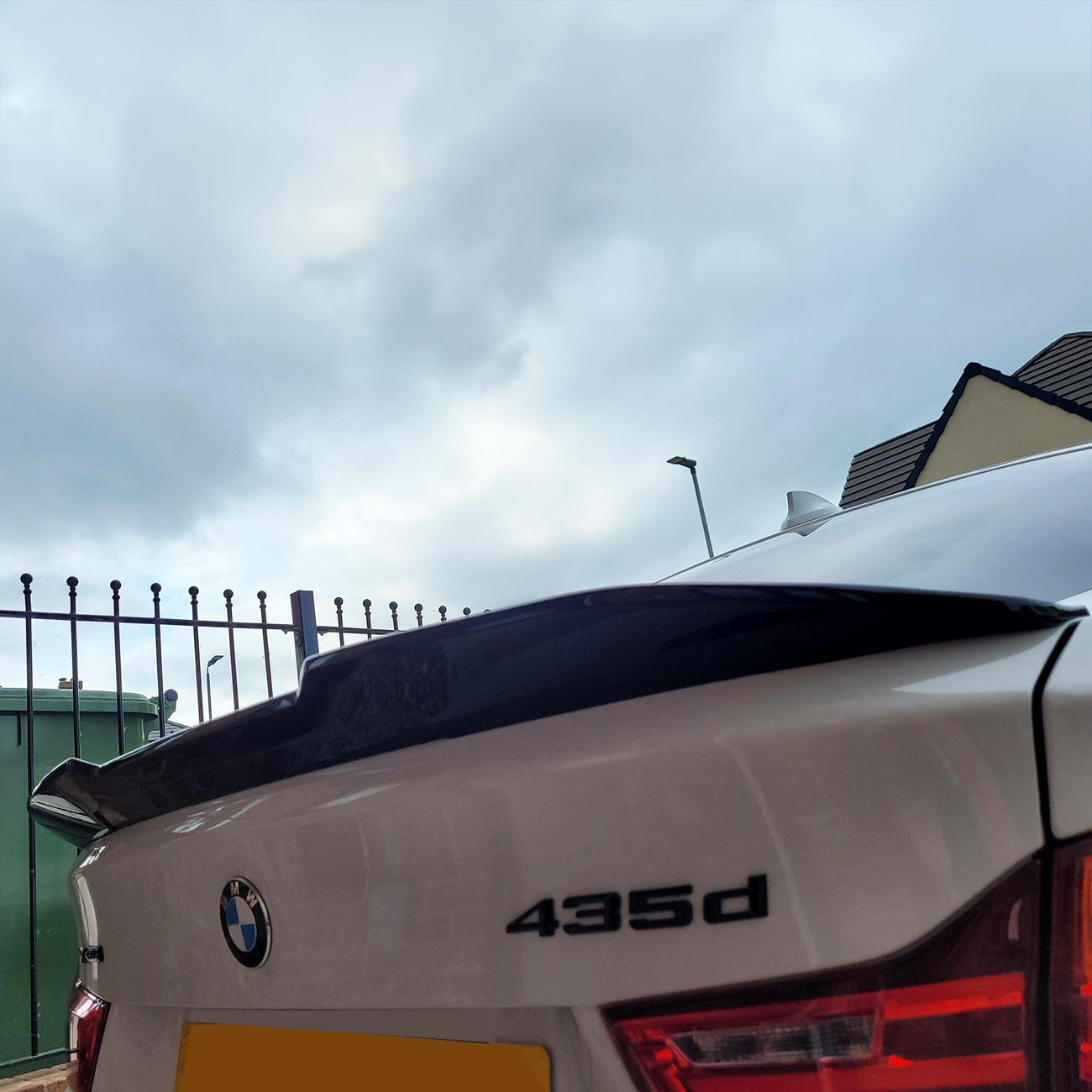 PSM Style Gloss Black Boot Spoiler for BMW 4 Series F36 Gran Coupe 14-20-Carbon Factory