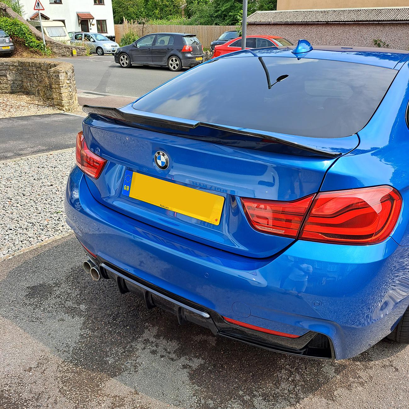 PSM Style Gloss Black Boot Spoiler for BMW 4 Series F36 Gran Coupe 14-20-Carbon Factory