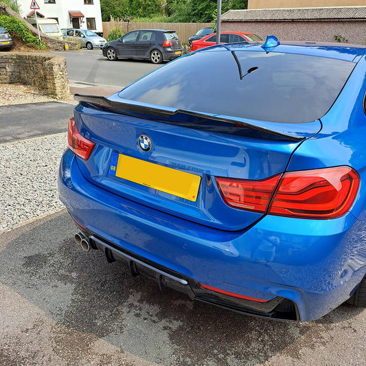 PSM Style Gloss Black Boot Spoiler for BMW 4 Series F36 Gran Coupe 14-20-Carbon Factory