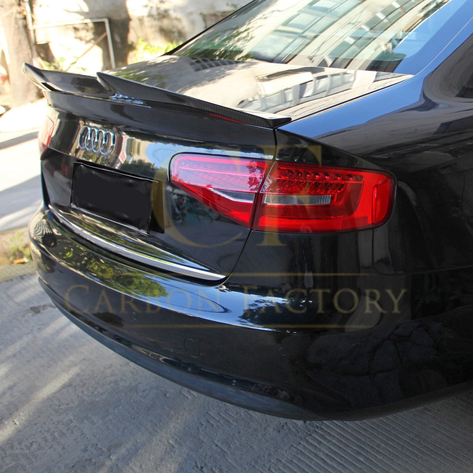 PSM Style Pre-Preg Carbon Fibre Boot Spoiler for Audi A4 B8.5 13-15-Carbon Factory