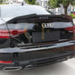 PSM Style Pre-Preg Carbon Fibre Boot Spoiler for Audi A4 S4 B9 16-22-Carbon Factory
