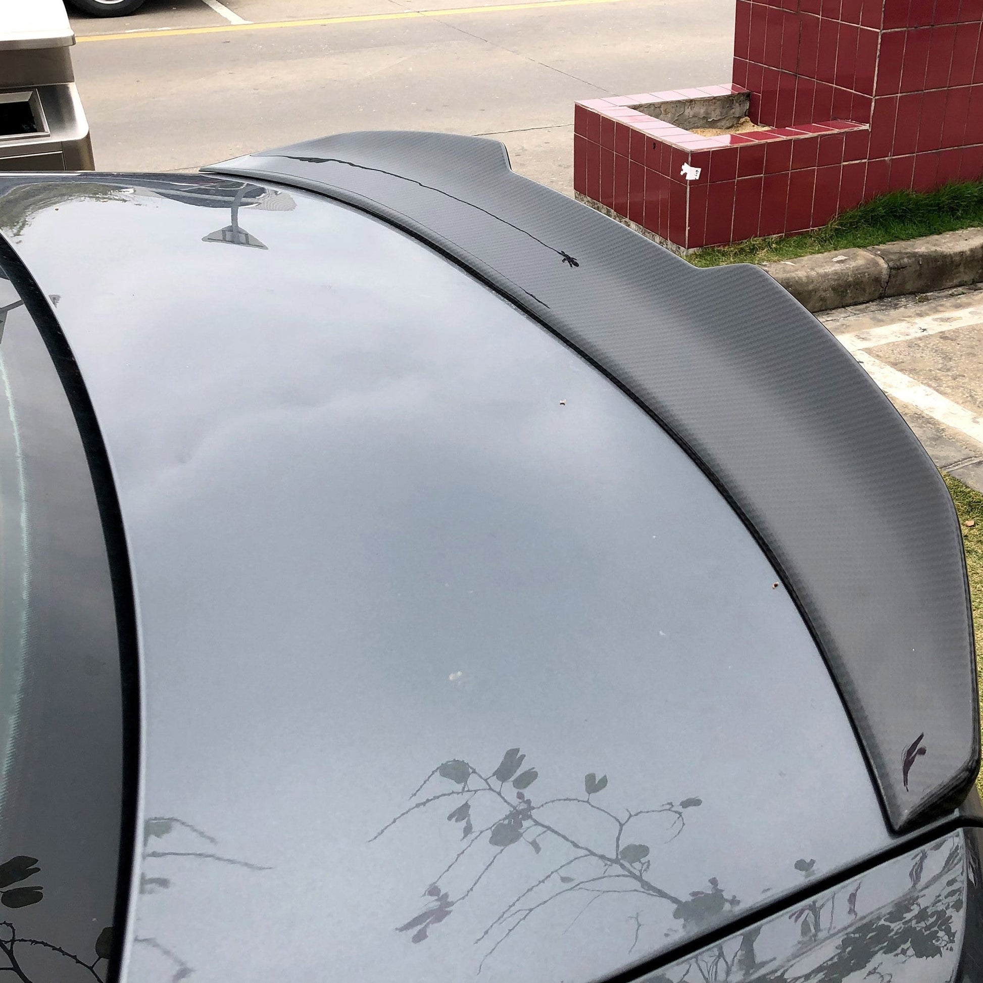 PSM Style Pre-Preg Carbon Fibre Boot Spoiler for Audi C8 A6 S6 19-24-Carbon Factory