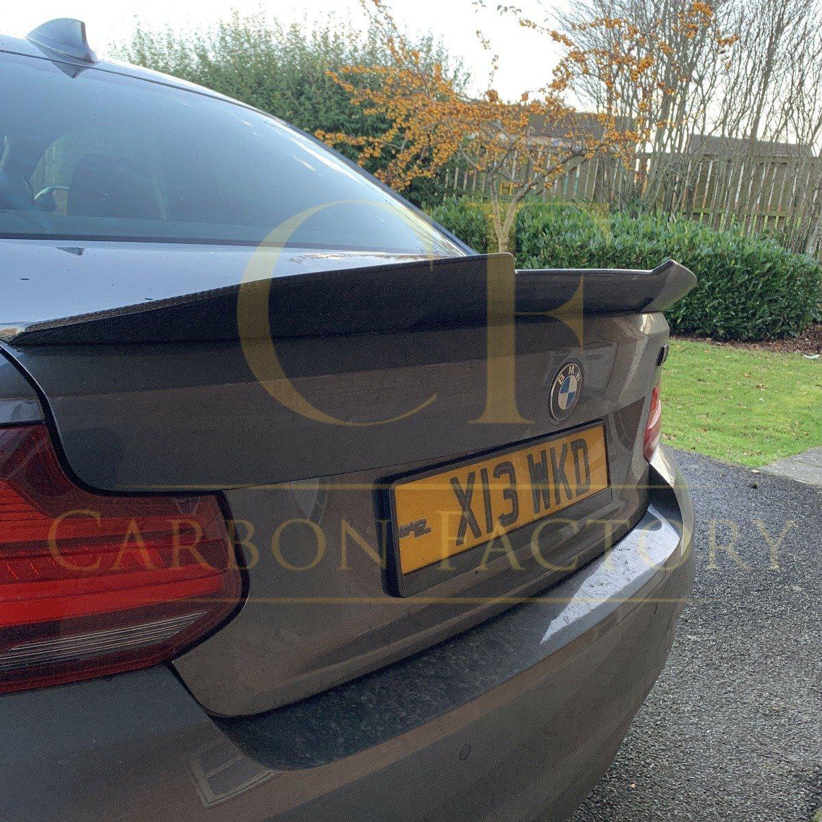PSM Style Pre-Preg Carbon Fibre Boot Spoiler for BMW 2 Series F22 F87 M2 13-21-Carbon Factory