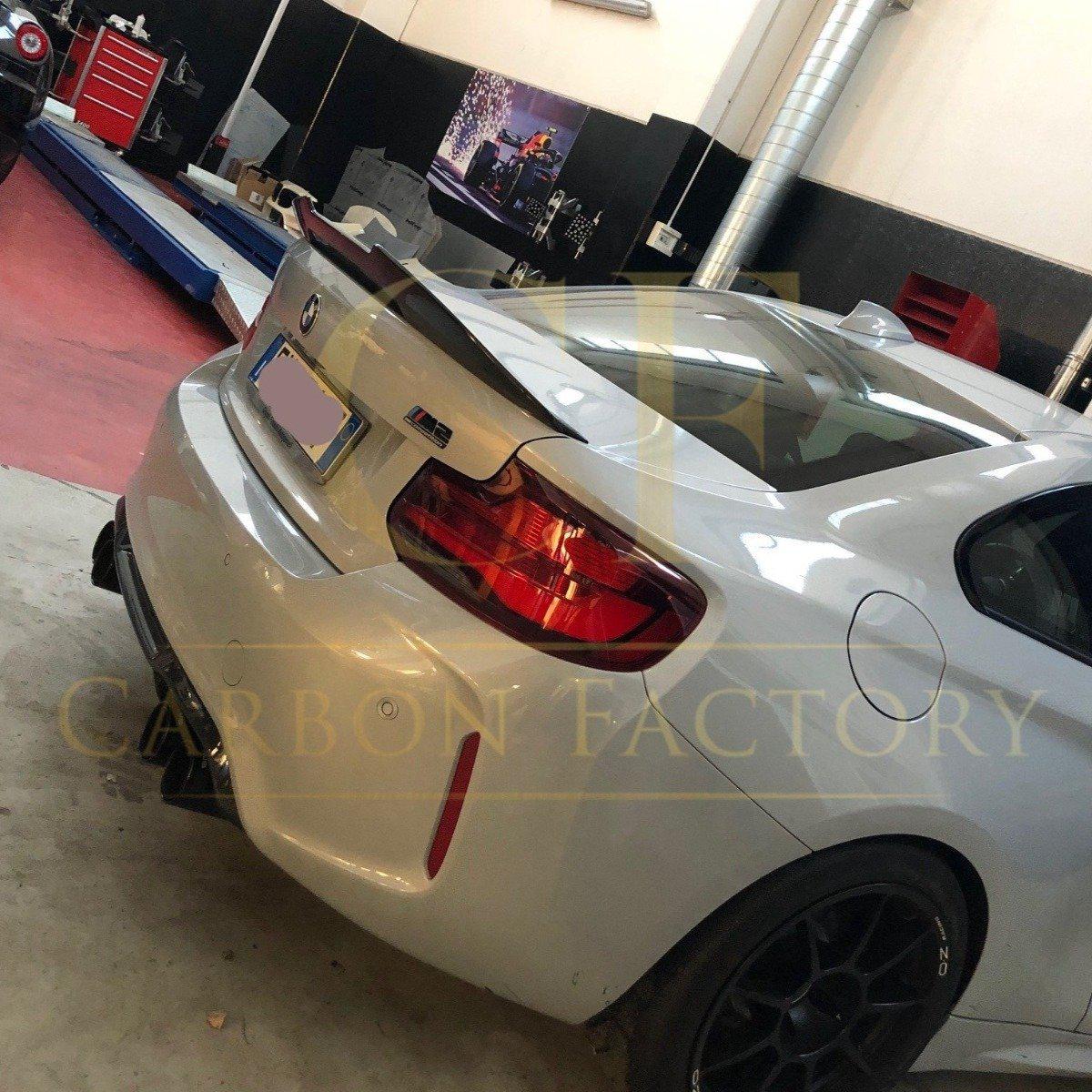 PSM Style Pre-Preg Carbon Fibre Boot Spoiler for BMW 2 Series F22 F87 M2 13-21-Carbon Factory