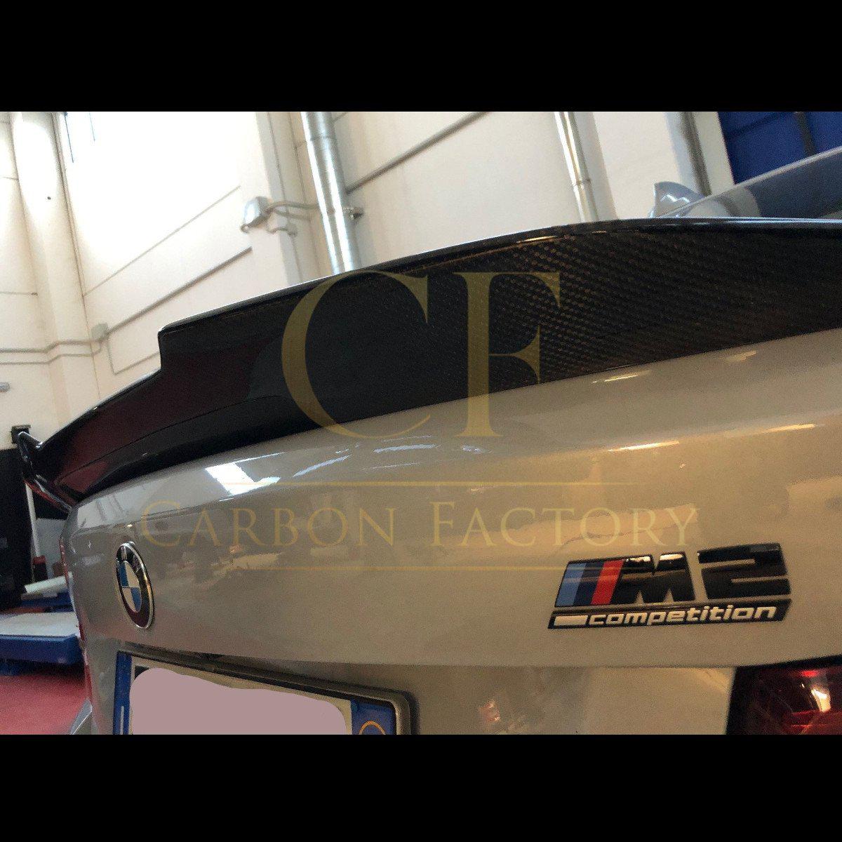 PSM Style Pre-Preg Carbon Fibre Boot Spoiler for BMW 2 Series F22 F87 M2 13-21-Carbon Factory