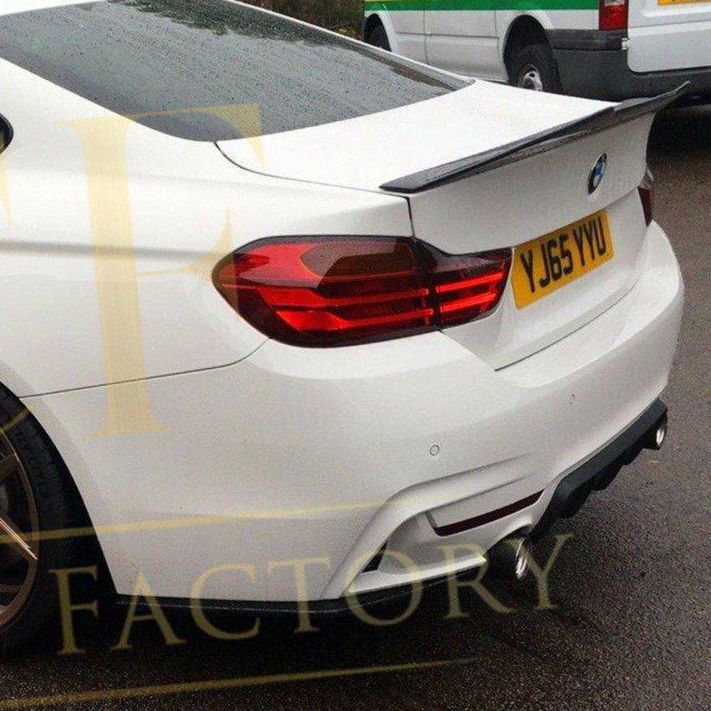 PSM Style Pre-Preg Carbon Fibre Boot Spoiler for BMW F82 M4 Coupe 14-20-Carbon Factory