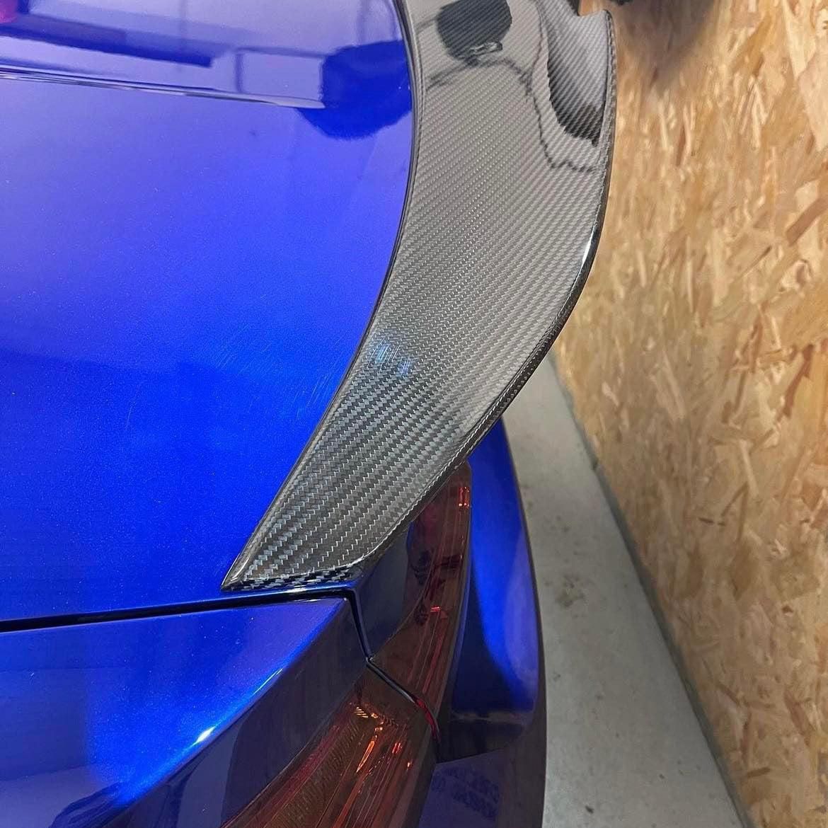 PSM Style Pre-Preg Carbon Fibre Boot Spoiler for BMW F82 M4 Coupe 14-20-Carbon Factory