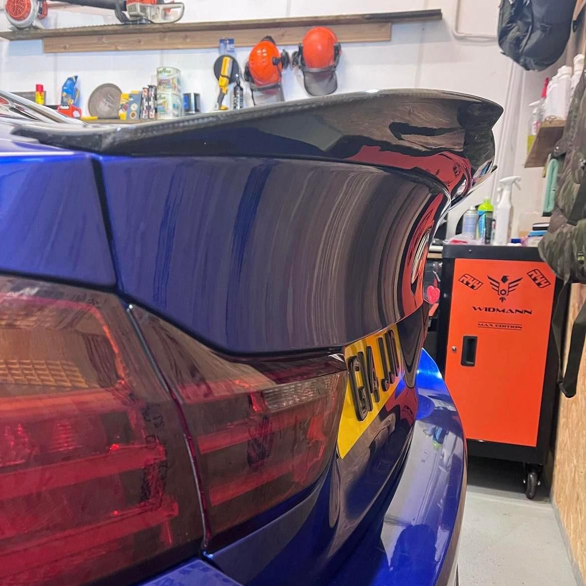 PSM Style Pre-Preg Carbon Fibre Boot Spoiler for BMW F82 M4 Coupe 14-20-Carbon Factory