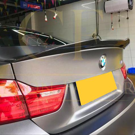 PSM Style Pre-Preg Carbon Fibre Boot Spoiler for BMW F82 M4 Coupe 14-20-Carbon Factory