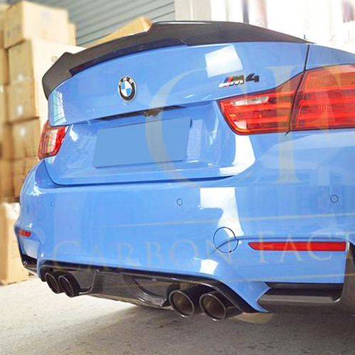 PSM Style Pre-Preg Carbon Fibre Boot Spoiler for BMW F82 M4 Coupe 14-20-Carbon Factory