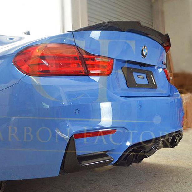 PSM Style Pre-Preg Carbon Fibre Boot Spoiler for BMW F82 M4 Coupe 14-20-Carbon Factory