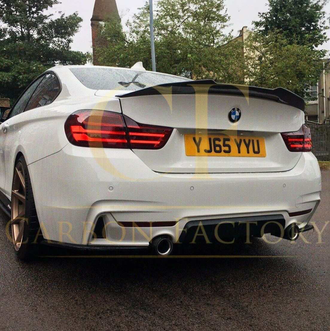 PSM Style Pre-Preg Carbon Fibre Boot Spoiler for BMW F82 M4 Coupe 14-20-Carbon Factory