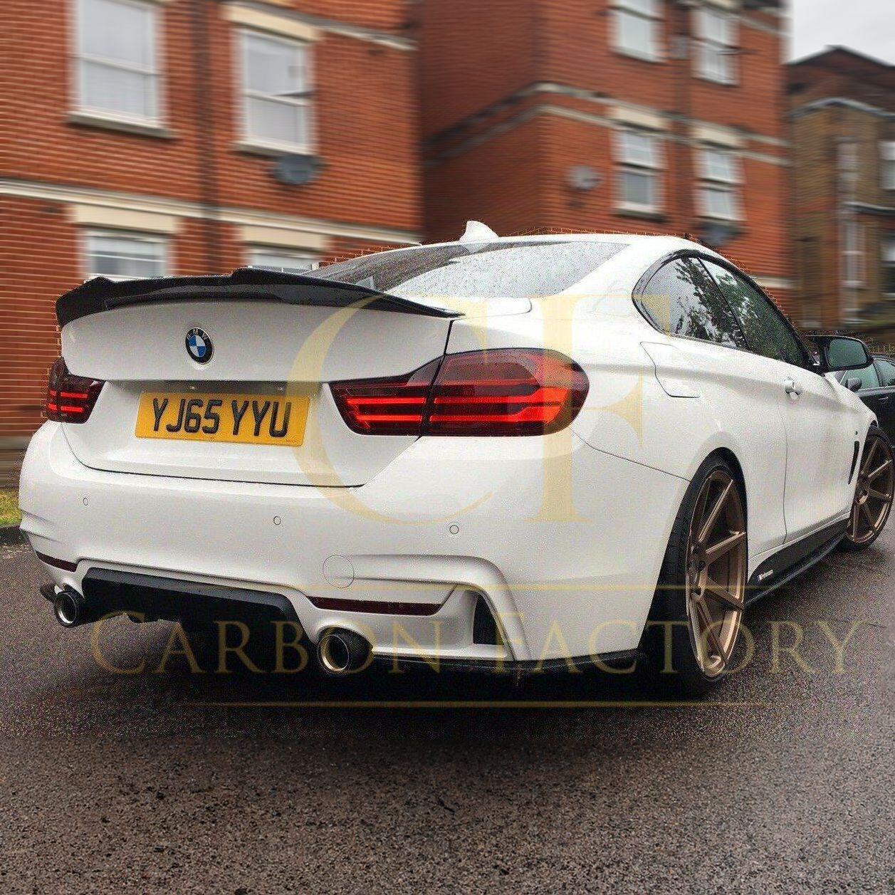 PSM Style Pre-Preg Carbon Fibre Boot Spoiler for BMW F82 M4 Coupe 14-20-Carbon Factory