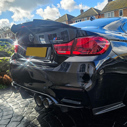 PSM Style Pre-Preg Carbon Fibre Boot Spoiler for BMW F82 M4 Coupe 14-20-Carbon Factory