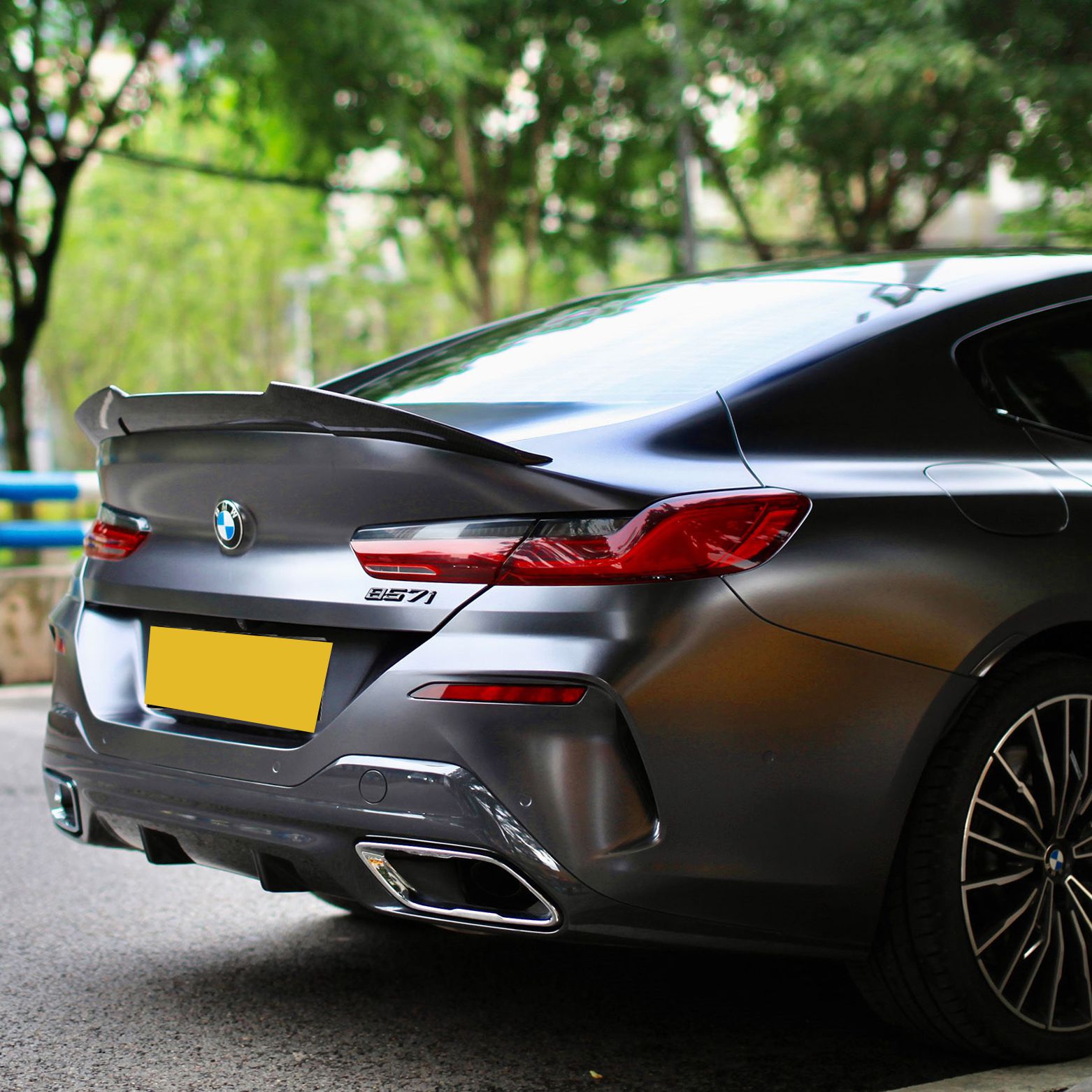PSM Style Pre-Preg Carbon Fibre Boot Spoiler for BMW G16 8 Series F93 M8 4 Door 18-Present-Carbon Factory