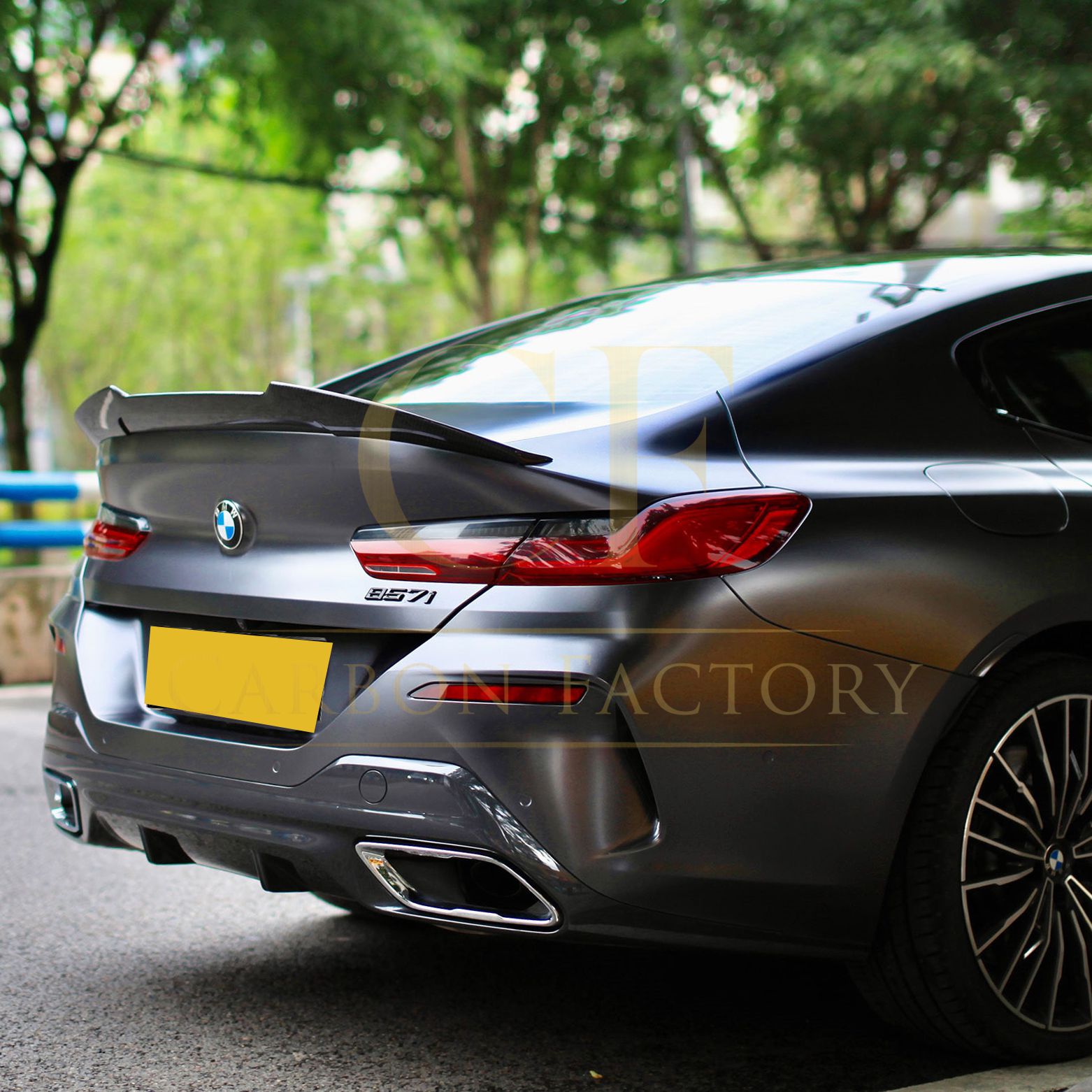 PSM Style Pre-Preg Carbon Fibre Boot Spoiler for BMW G16 8 Series F93 M8 4 Door 18-Present-Carbon Factory