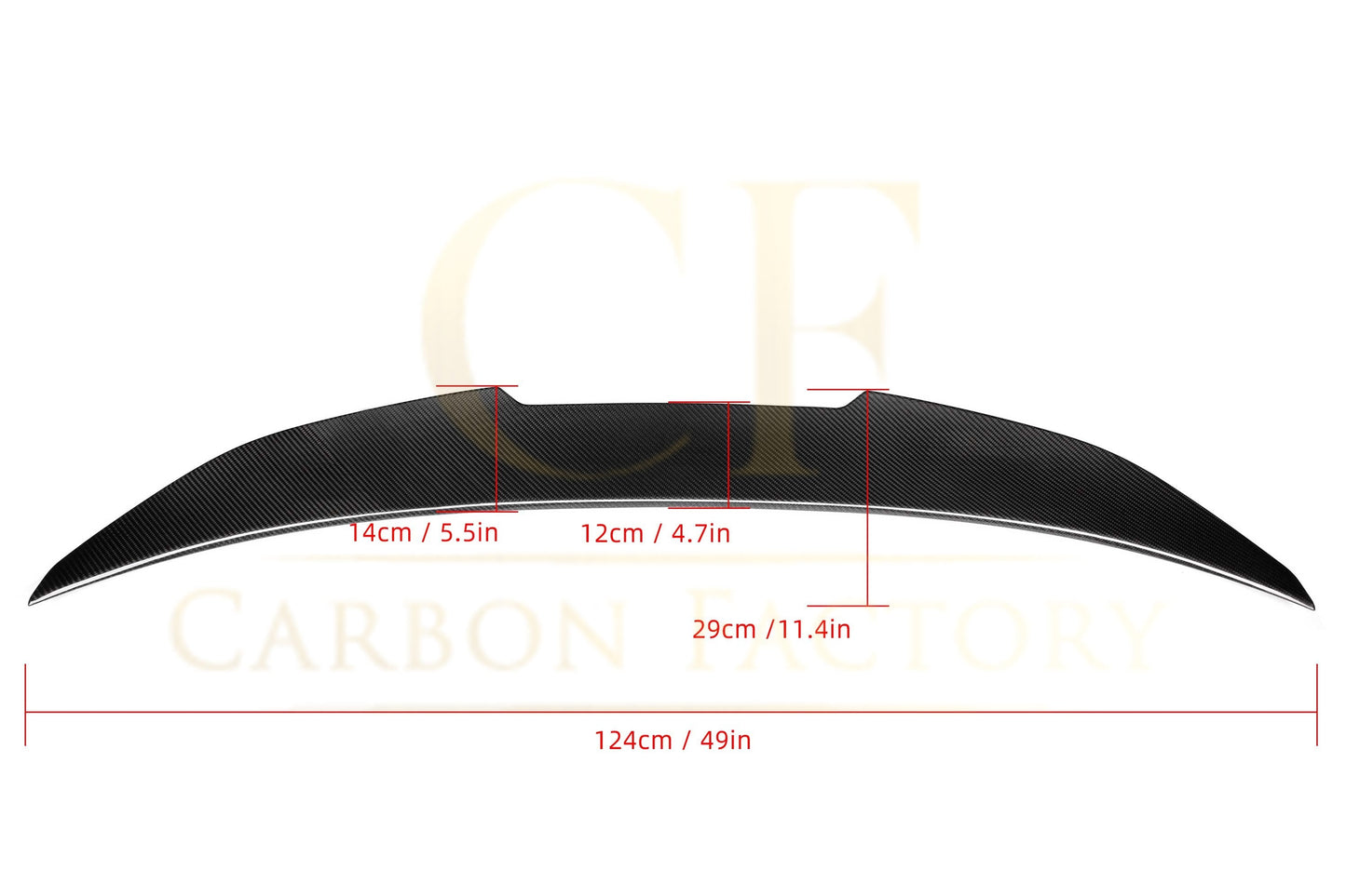 PSM Style Pre-Preg Carbon Fibre Boot Spoiler for BMW G16 8 Series F93 M8 4 Door 18-Present-Carbon Factory