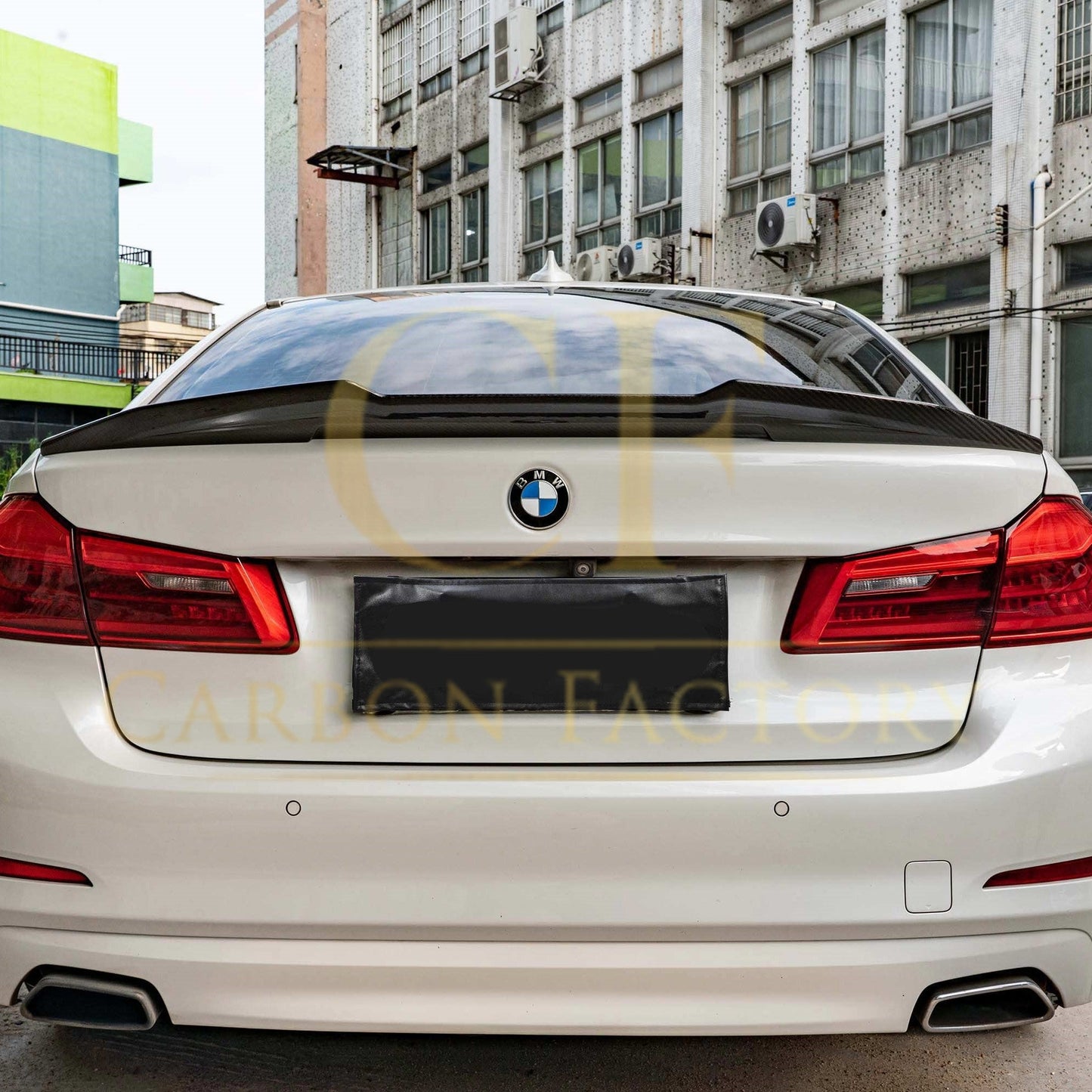 PSM Style Pre-Preg Carbon Fibre Boot Spoiler for BMW G30 5 Series F90 M5 17-23-Carbon Factory