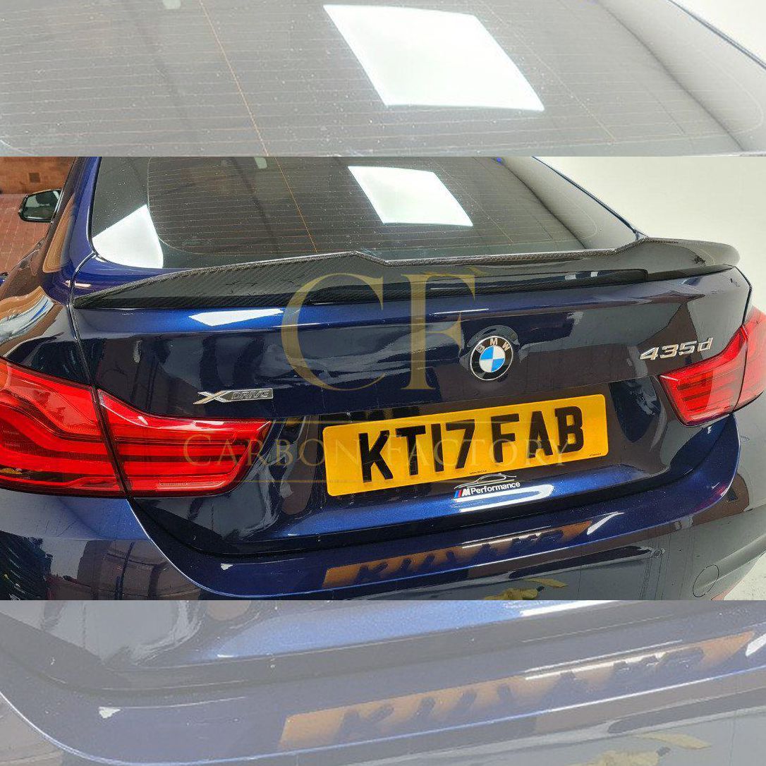PSM Style Pre-preg Carbon Fibre Boot Spoiler for BMW 4 Series F36 Gran Coupe 14-20-Carbon Factory
