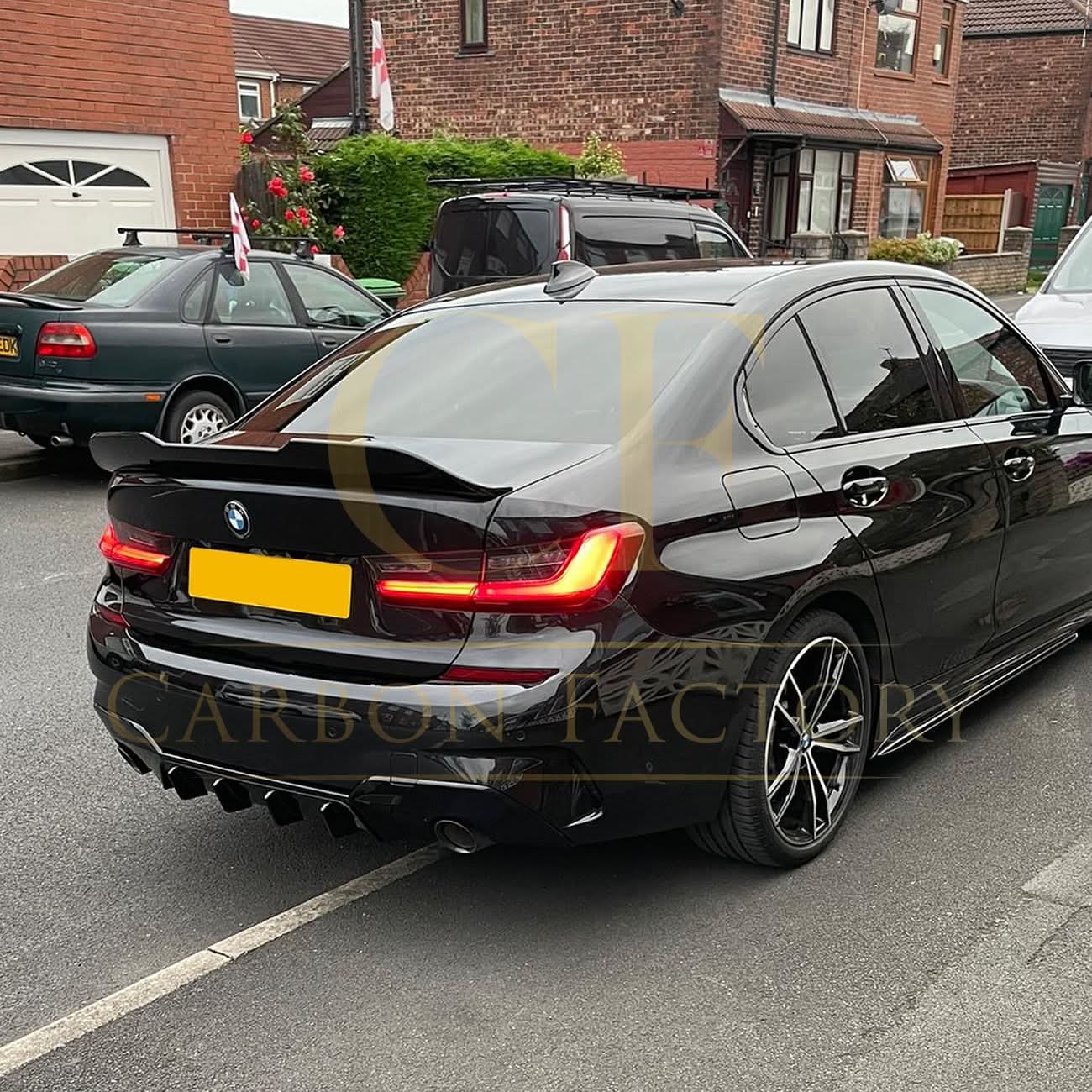 PSM1 Style Gloss Black Boot Spoiler for BMW G20 3 Series G80 M3 19-Present - Carbon Factory
