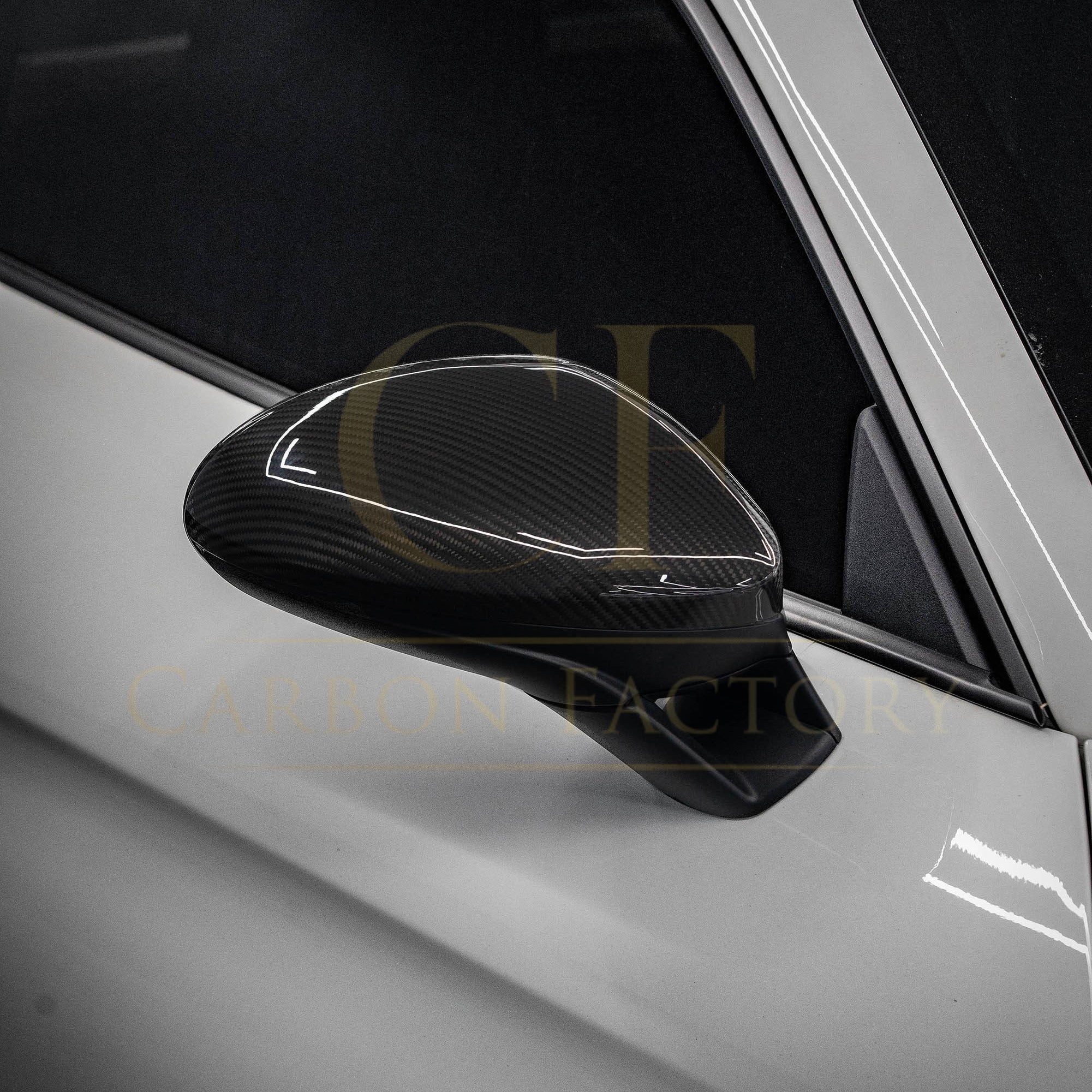 Pre-Preg Carbon Fibre Mirror Covers for Porsche 982 718 16-25 LHD - Carbon Factory
