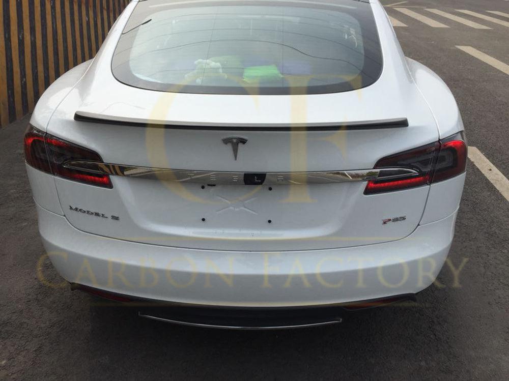 Performance Style Matt Carbon Fibre Boot Spoiler for Tesla Model S 13-Present-Carbon Factory
