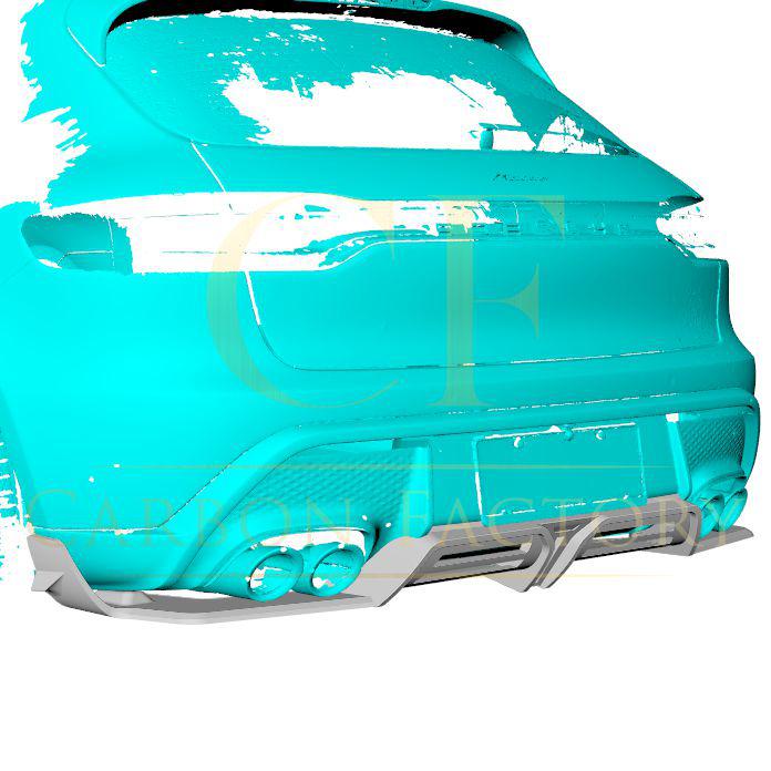 Performance Style Pre-Preg Carbon Fibre Rear Diffuser for Porsche Macan 22-Present-Carbon Factory