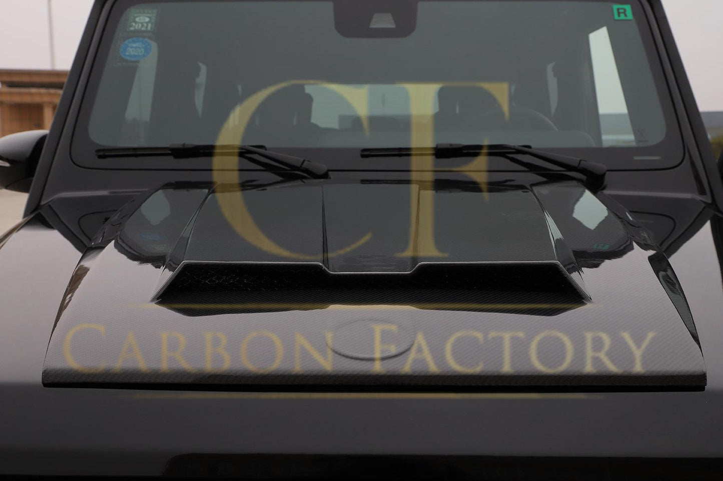 Pre-Preg Carbon Fibre Bonnet Scoop for Mercedes W464 G Class G Wagon 19-Present-Carbon Factory