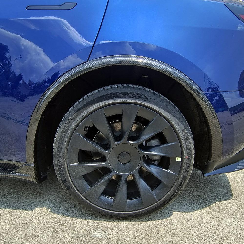 Pre-Preg Carbon Fibre Fender Trims for Tesla Model Y 19-23-Carbon Factory