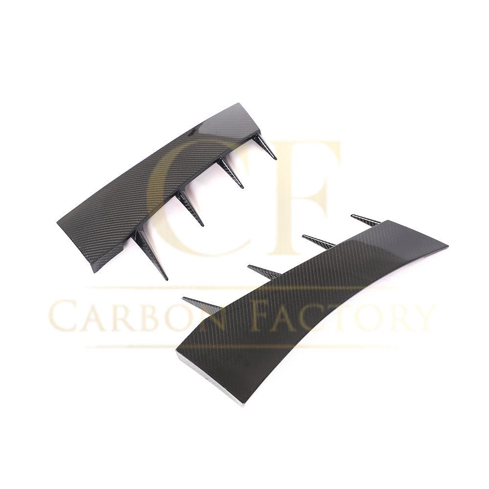 Pre-Preg Carbon Fibre Front Bumper Canards for Audi R8 V10 Gen 2 15-19-Carbon Factory