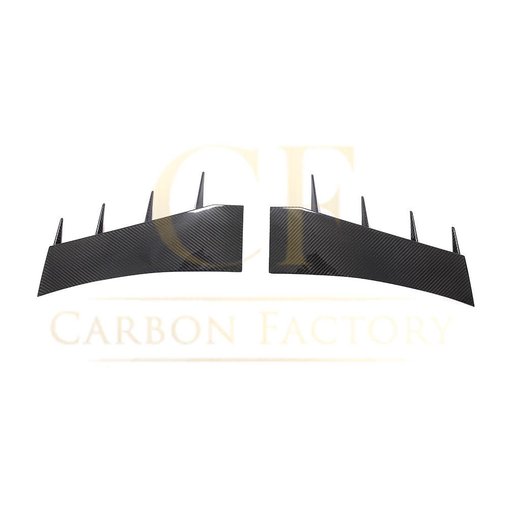 Pre-Preg Carbon Fibre Front Bumper Canards for Audi R8 V10 Gen 2 15-19-Carbon Factory