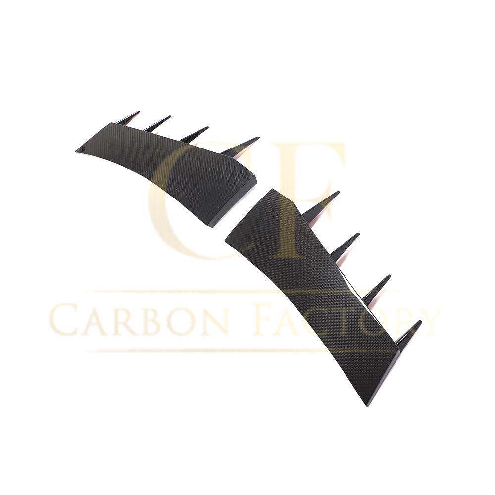 Pre-Preg Carbon Fibre Front Bumper Canards for Audi R8 V10 Gen 2 15-19-Carbon Factory