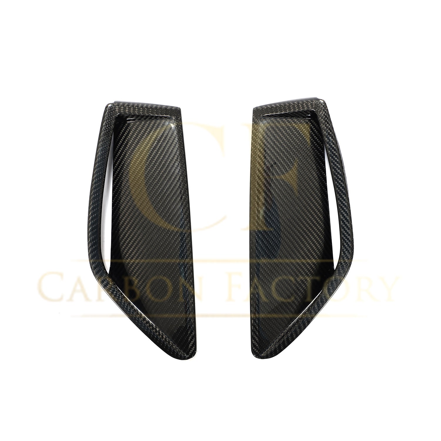 Pre-Preg Carbon Fibre Front Bumper Trims for Audi C8 RS6 19-22-Carbon Factory