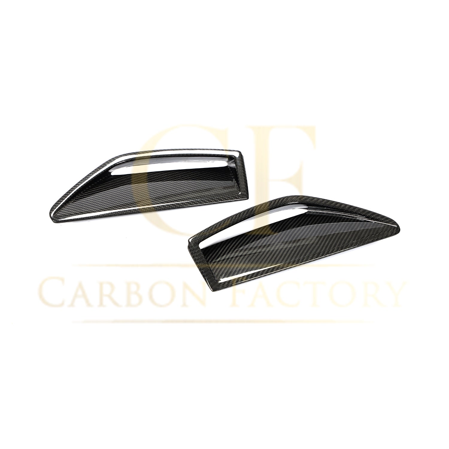 Pre-Preg Carbon Fibre Front Bumper Trims for Audi C8 RS6 19-22-Carbon Factory