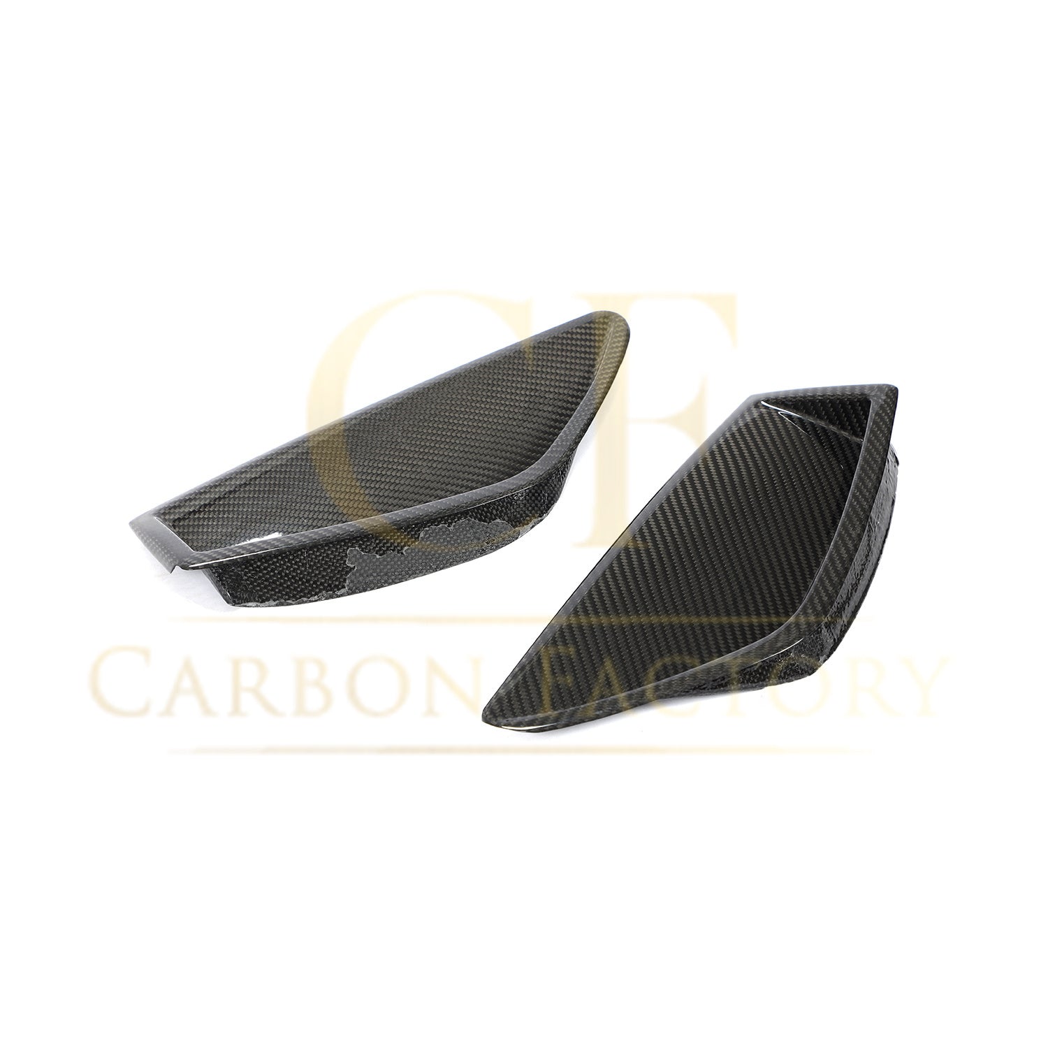 Pre-Preg Carbon Fibre Front Bumper Trims for Audi C8 RS6 19-22-Carbon Factory